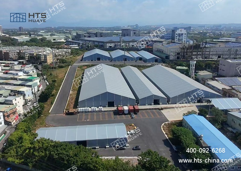 可重復拆卸的鋁合金倉庫篷房完美解決企業(yè) “燃眉之急”